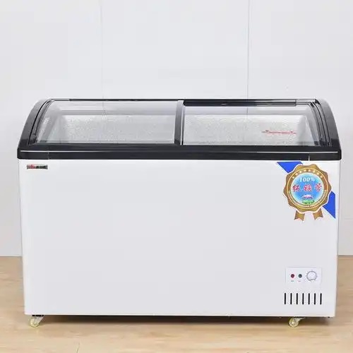 Glass Top Ice Cream Freezer