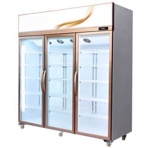 European Three Glass Door Upright Chiller
